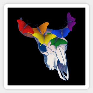 Gay Pride Skull Sticker